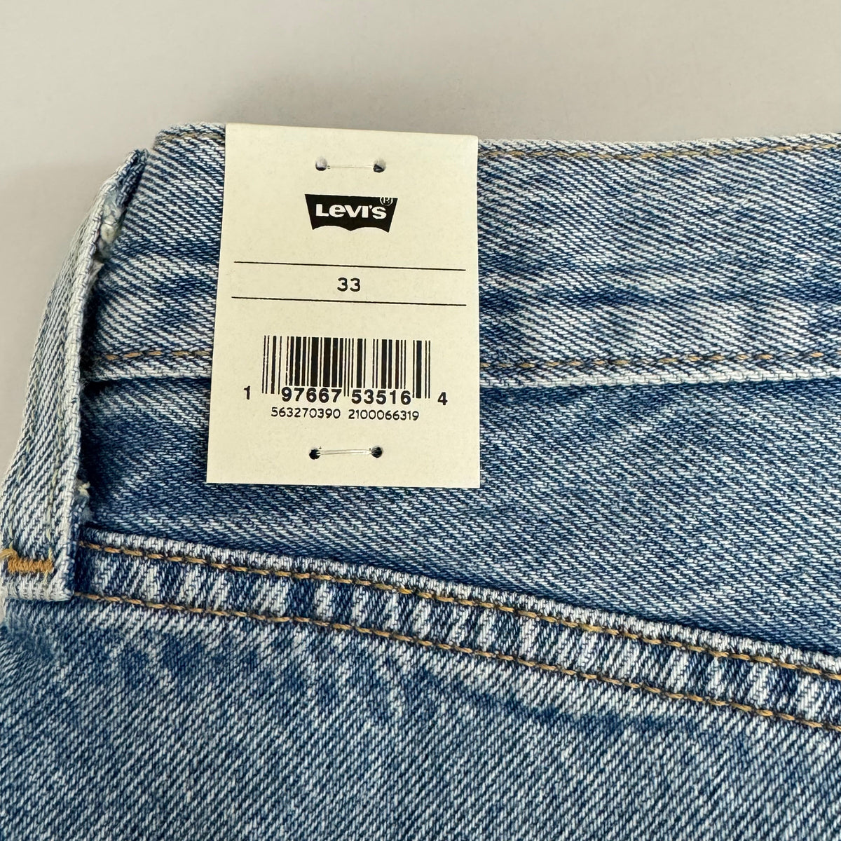 LEVIS 501 Original Fit High Rise Shorts Women's Sz 33 Vague Finish Medium Wash